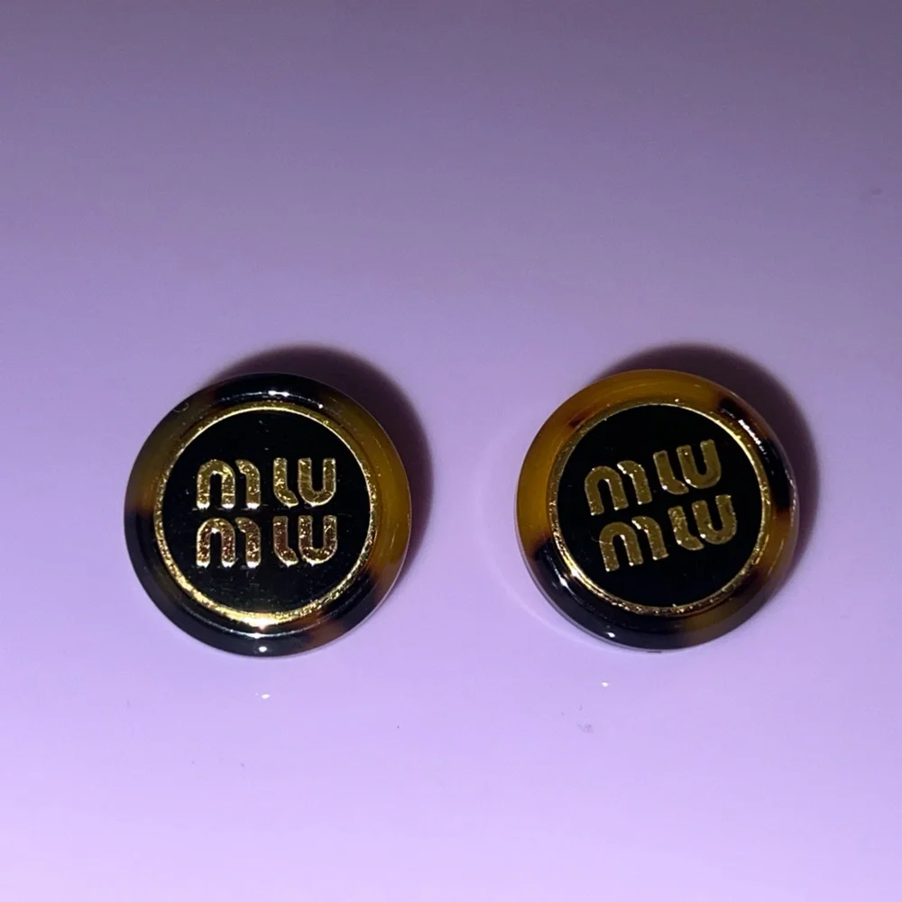 other button earrings